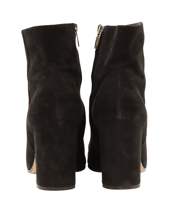 Gianvito Rossi Ankle Booties in Black Suede - Image 4
