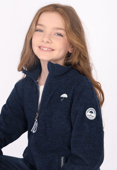 Schmuddelwedda Fleece jas meisjes (kinderen) marine gem - Image 5