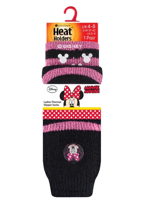 Heat Holders Thermische pantoffelsokken voor dames binnenshuis - Minnie Muis - Image 2