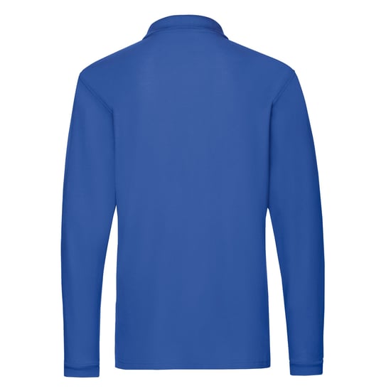 Fruit of the Loom Heren Premium Pique Poloshirt met lange mouwen (Koningsblauw) - Image 2