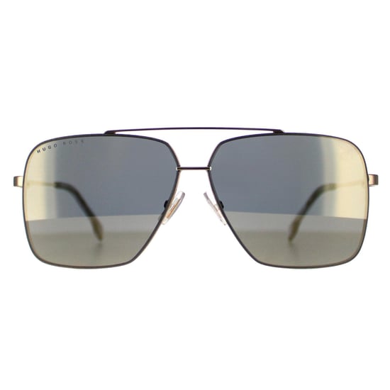 Hugo Boss Aviator Mens Gold Grey Ivory Mirror BOSS 1325/S