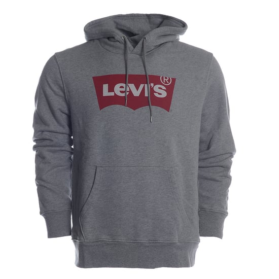 Mens Levis Batwing Hoodie in Grey