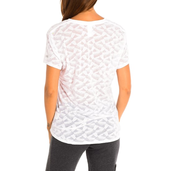Women's sports t-shirt with short sleeves and V-neck Z1T00587