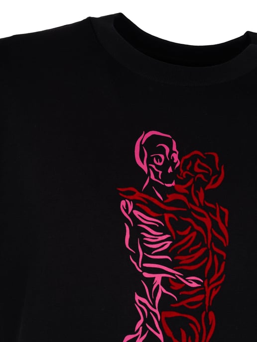 Les Hommes T-Shirt Love After Death Men's Black