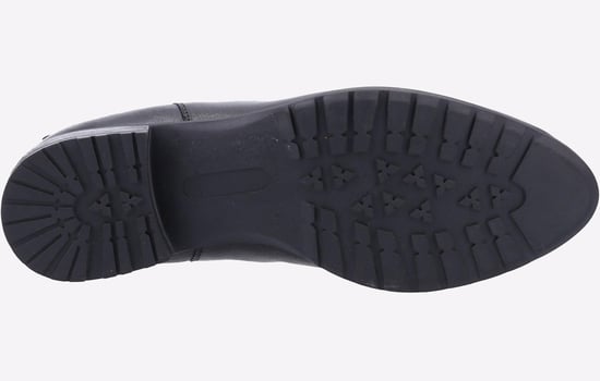 Hush Puppies Sammie Leren Dames Zwarte Platte Chelsea Laarzen - Image 4