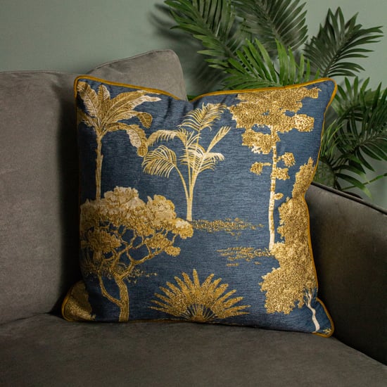 Paoletti Arboretum World Trees Printed Piped Feather Filled Cushion