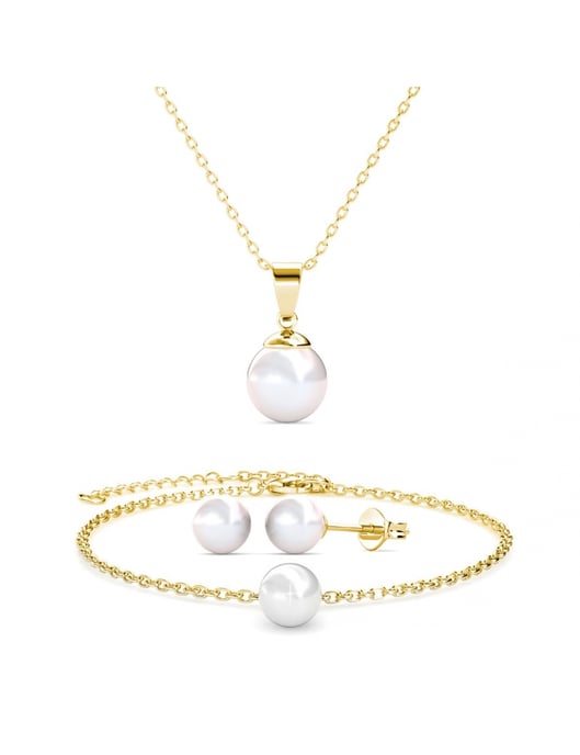 Trio Parelmoer sets - Oostenrijkse parel van zeer hoge kwaliteit - Image 1