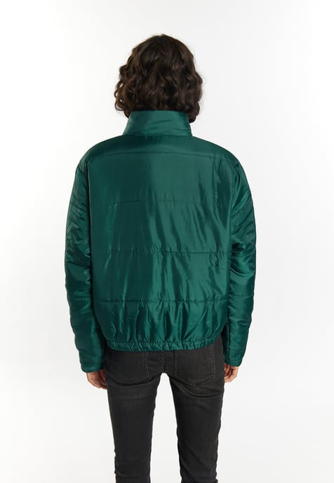 Mymo Licht gewatteerd blousonjack Dames donkergroen - Image 4