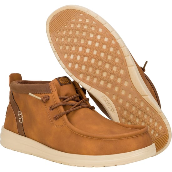 HEYDUDE Wally Mid GripR Klassieke Polyurethaan Herenschoenen Cognac/Tan - Image 3