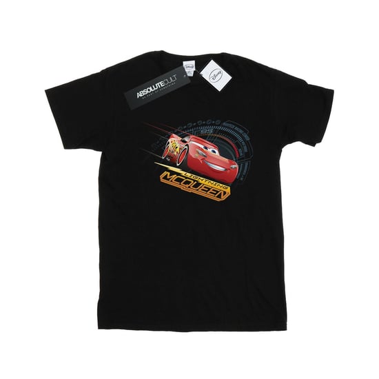 Disney Womens/Ladies Cars Lightning McQueen Cotton Boyfriend T-Shirt (Black)