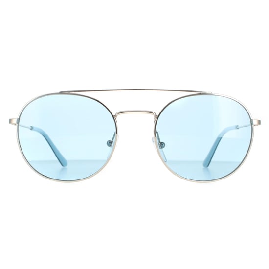 Calvin Klein zonnebril CK18116S 046 Nikkel vast lichtblauw - Image 1