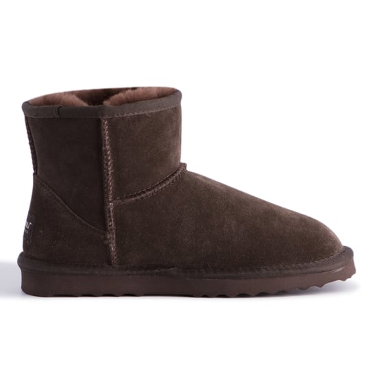 Aus Wooli "Bondi" Australia Short Sheepskin Ankle Boot, Chocolate