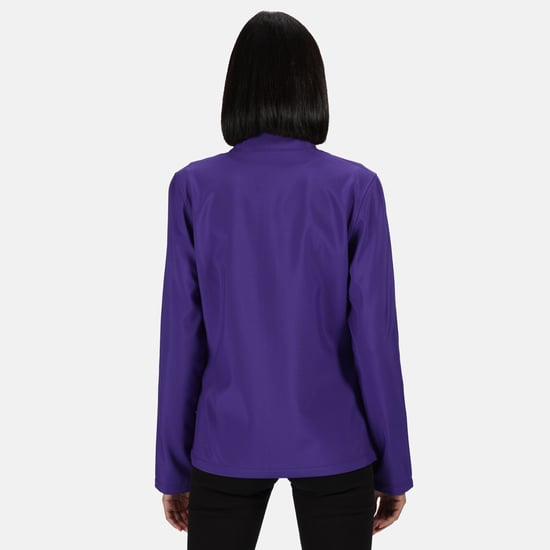 Regatta Standout Womens/Ladies Ablaze Printable Soft Shell Jacket (Purple/Black)