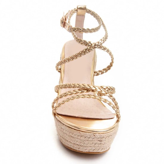 Montevita Wedge Sparto Sandal Wesparto6 In Gold