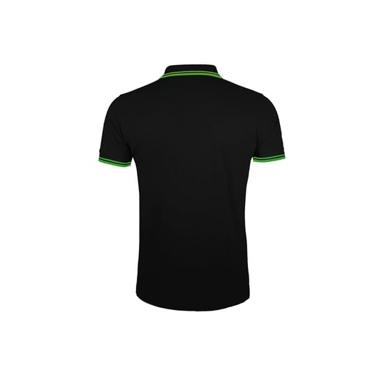 SOLS Heren Pasadena getipt korte mouw Pique Polo Shirt (Zwart/Kalk) - Image 2