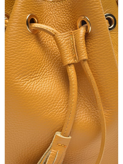 Carla Ferreri SS22 CF 1400 Mosterd Rundleer Tas - Image 3