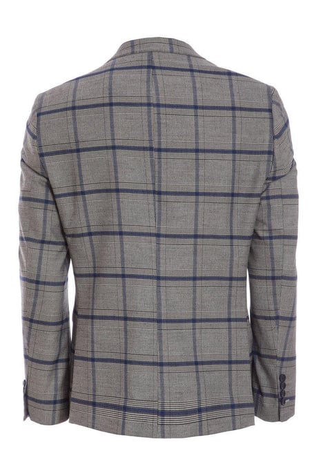 Grey/Blue Check Blazer