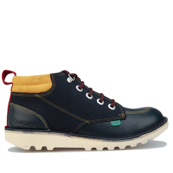 Boy's Kickers Junior Kick Hi Winterised Boots in Navy
