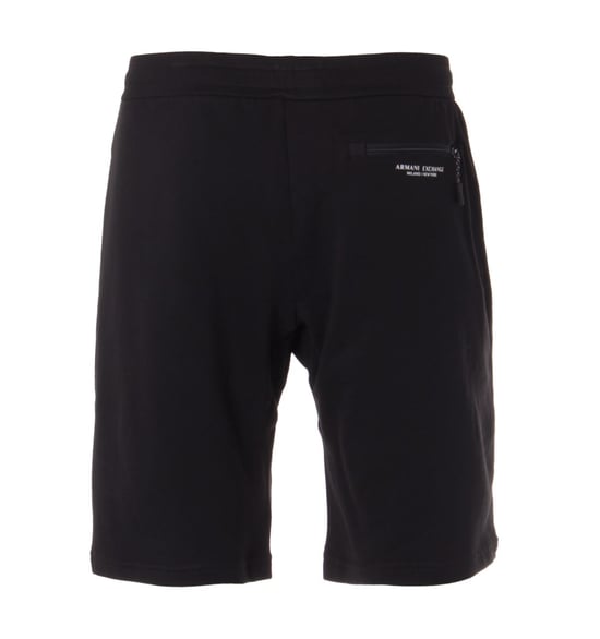 Armani Exchange Zip Pocket Sweatshorts - Zwart - Image 2