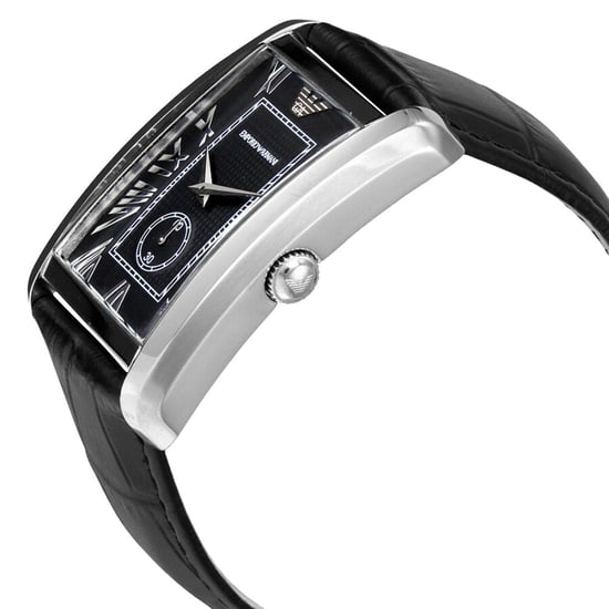 Emporio Armani AR1604 Rectangular Black Dial Men's Watch