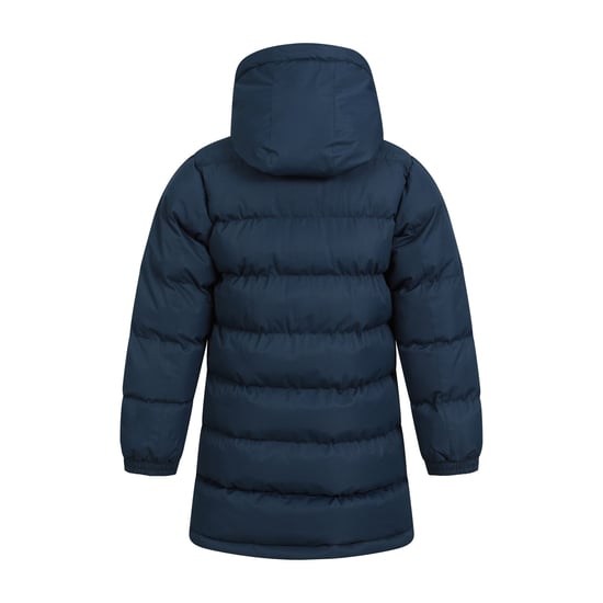Mountain Warehouse Waterafstotende gewatteerde longline jas voor kinderen/Kinderen (Donkerblauw) - Image 2