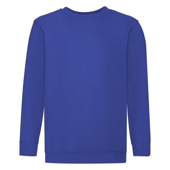 Fruit Of The Loom Childrens Unisex Set In Sleeve Sweatshirt (Royaal Blauw) - Image 1