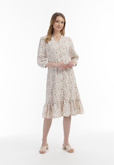 usha floral print midi dress