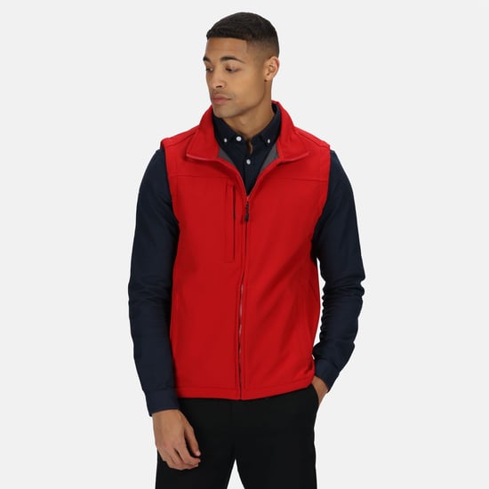 Regatta Heren Flux Softshell Bodywarmer / Mouwloos Jasje Waterafstotend en Windbestendig (Klassiek rood) - Image 5