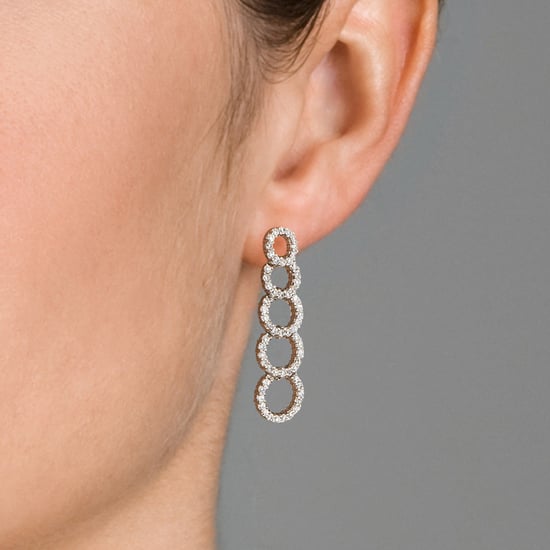 Orphelia Women's 925 Sterling Silver Drop Earrings - Silver ZO-5762
