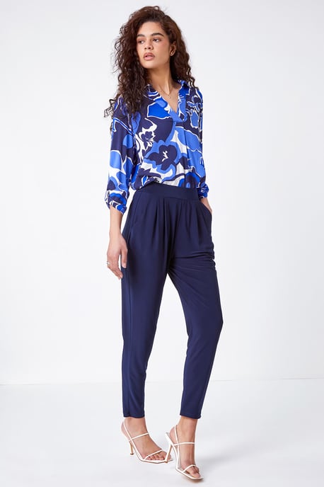Jersey Stretch Harem Trousers