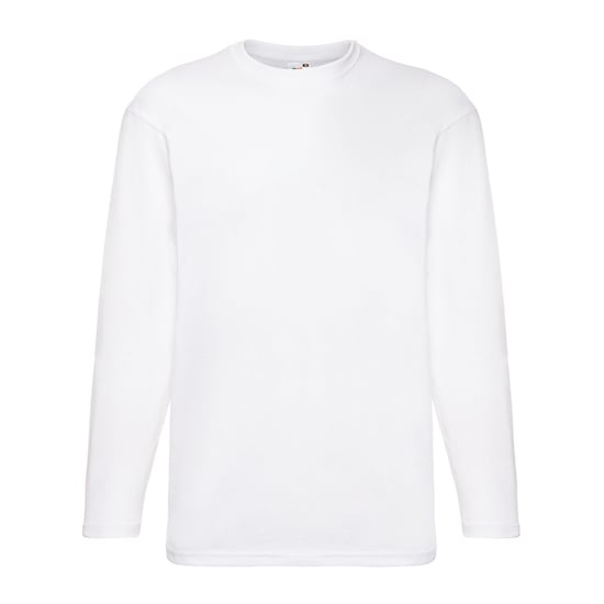 Fruit of the Loom Unisex Adult Valueweight T-shirt met lange mouwen (Wit) - Image 1