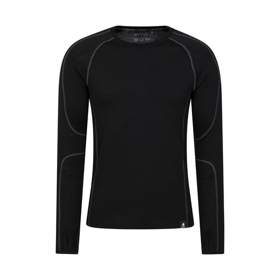 Mountain Warehouse Heren Asgard Merino Wol Base Layer Set (Zwart) - Image 2