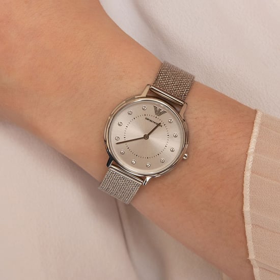 Emporio Armani Kappa Women's Silver Watch AR11128