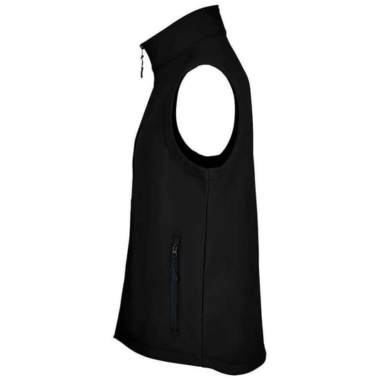 SOLS Unisex Race Softshell Gilet voor volwassenen (Zwart) - Image 3