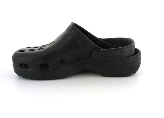 Nieuwe heren/heren zwart slip op mule clog stijl sandalen met rugband. - Image 3