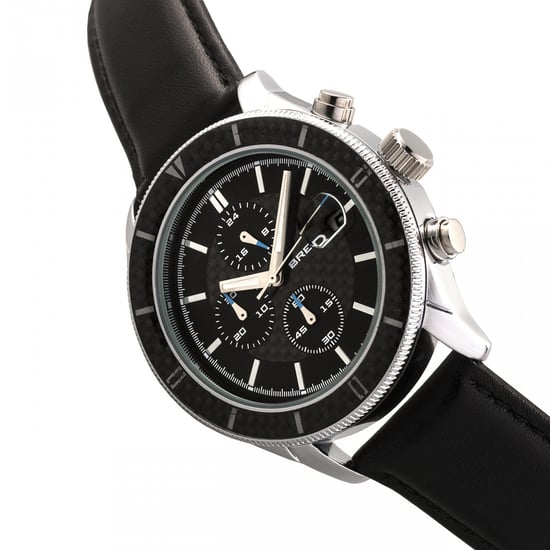 Breed Maverick Chronograph Leather-Band Watch w/Date