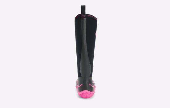 Muck Boots Hale Rubberen Zwarte/Roze Regenlaarzen - Image 3