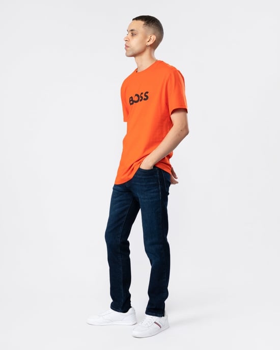 BOSS Orange Re.Maine Regular Fit Jeans in Donkerblauwe Comfort-Stretch Denim - Image 3