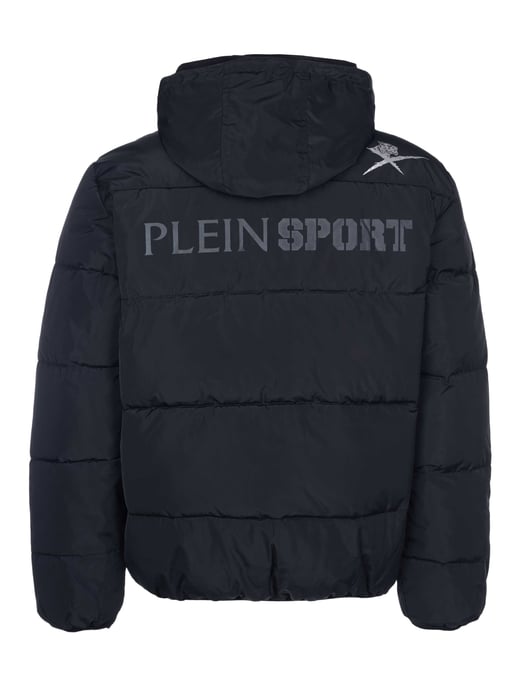 Plein Sport Bold Logo Padded Black Jacket
