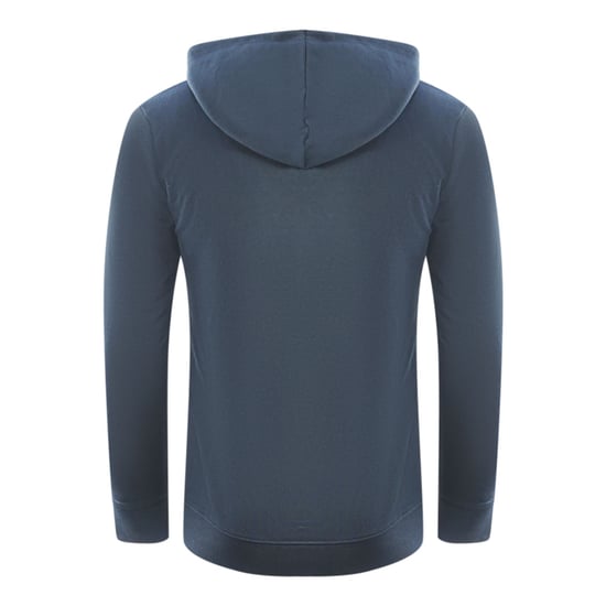 Cavalli Class Zebra Print Logo Donkerblauwe Hoodie - Image 2