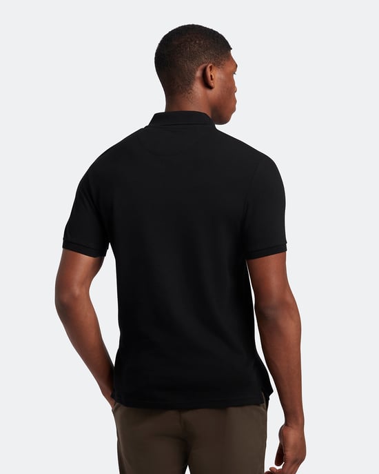 Lyle & Scott Gewoon poloshirt in Zwart - Image 4