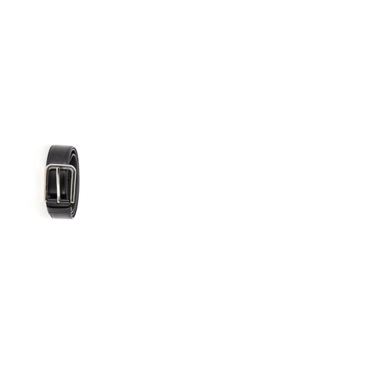 Prada Silver Buckle Belt in Black Leather - Image 4