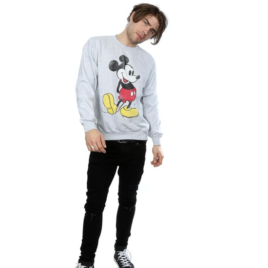 Disney Heren Mickey Mouse Classic Kick Sweatshirt (Heide Grijs) - Image 4