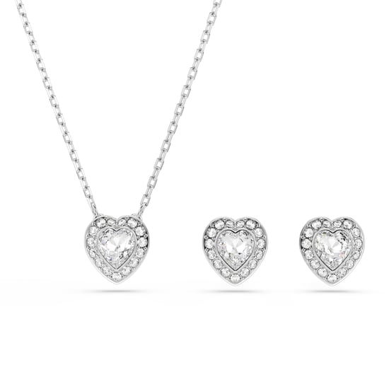 Swarovski 'Ss25 Capsule' Dames Basis Metalen Set: Ketting + Oorbellen - Zilver 5720849 - Image 1
