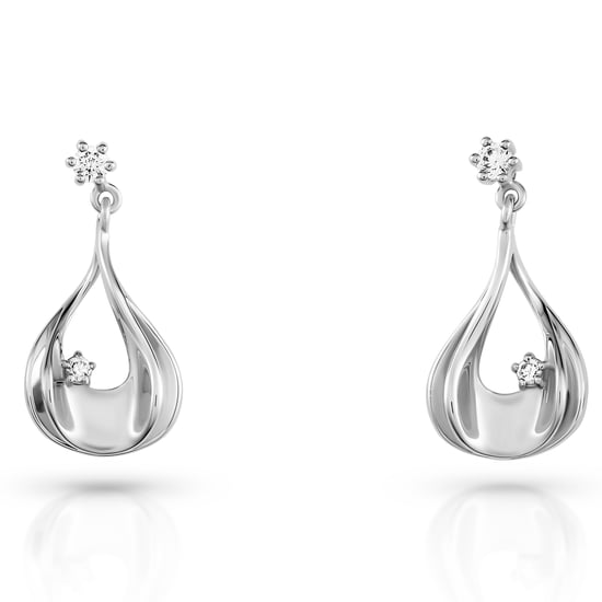Orphelia 'Etoile' Dames 925 Sterling Zilveren Oorbellen - Zilver ZO-7524 - Image 4