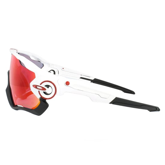 Oakley Wrap Mens Polished White Prizm Road Sunglasses