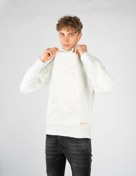 Takeshy Kurosawa Pullover Dolcevita Men's White