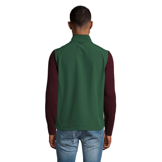 SOLS Heren Rallye Softshell Mouwloos Gilet (Fles groen) - Image 2