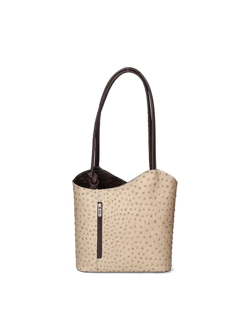 Gave Lux backpack women TAUPE/DARK BROWN