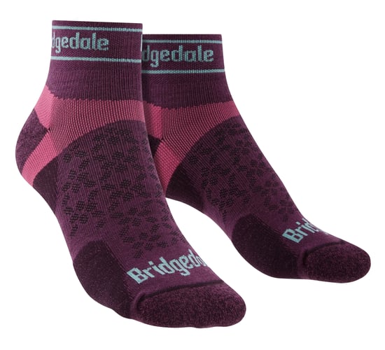 Bridgedale - Dames Sport Ultralichte Merino Lage Sokken - Damson - Image 1